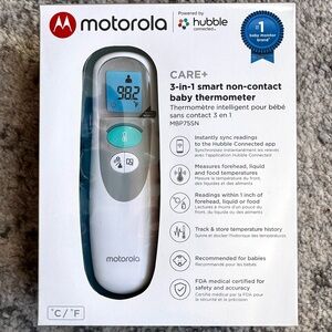 Motorola 3-in-1 Smart Non-Contact Baby Thermometer - White - New in Box